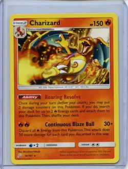 Charizard 14/181 - Pokemon TCG Sun & Moon Team Up - Non Holo Rare NM - Image 1
