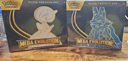 Pokemon TCG Mega Evolution Elite Trainer Box ETB Set of 2 1 lucario 1 Gardevoir - Image 1