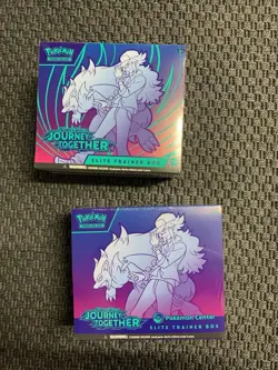 Lot 2: Pokemon Journey Together Elite Trainer Box NEW Sealed W/ 1 Pokemon Center - Image 1
