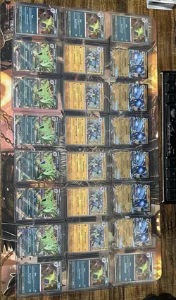 Pokemon Prismatic Evolutions Lucario & Tyranitar ex Prem Collection Stamp Lot x6 - Image 1