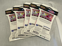 Pokemon TCG Sword & Shield Fusion Strike Booster Pack Lot 5 Packs Sealed Gengar - Image 2