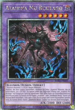yugioh Azamina Mu Rcielago ROTA-DE031 Quarter Century Secret Rare DEUTSCH - Image 1