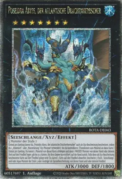 yugioh Poseidra Abyss der atlantische Drachenherrscher ROTA-DE043 Quarter - Image 1