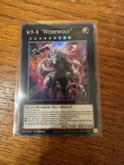 Yu-Gi-Oh Justice Hunters K9-X Werewolf Super Rare JUSH-EN037 NM - Image 1