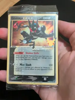 Greninja Gold Star Celebrations Promo SWSH144 2021 Pokemon TCG Sealed Card - Image 1