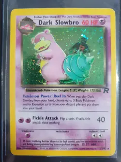 Dark Slowbro 12/82 Holo Swirl - Team Rocket - Pokemon Card - Excellent Condition - Image 1
