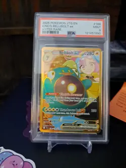 Ionos Bellibolt EX 188/159 Gold Hyper Rare Pokemon Card Journey Together PSA 9 - Image 1