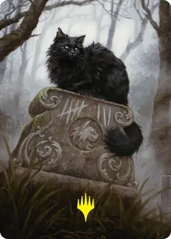 Nine-Lives Familiar 2 Art Card (36/54) (Gold-Stamped Planeswalker Symbol) - 36 / - Image 1