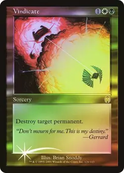 Magic MTG Apocalypse FOIL Vindicate NEAR MINT NM - Image 1