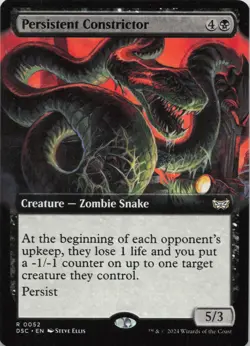 Persistent Constrictor (Extended Art) R Commander: Duskmourn: House of Horror 52 - Image 1