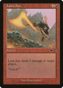 Lava Axe 1x FOIL MtG FOIL Urza's Legacy SP/NM - Image 1
