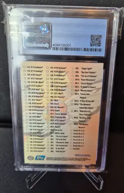 Pokemon Topps Checklist Series 3 2000 CGC 9 - Image 2