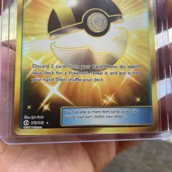 Pokemon TCG Ultra Ball Secret Rare Card 161/149 Sun & Moon Base Set - Image 3