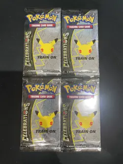 Pokemon 25th Anniversary - Celebrations Booster Pack - SEALED X4 - Image 1