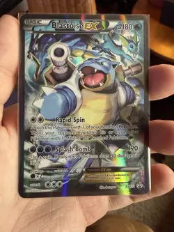 Blastoise EX XY122 Pokemon Generations Black Star Promo Full Art Holo NM- - Image 3