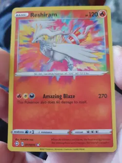 Pokemon Reshiram 017/072 SHINING FATES Amazing Rare Holo - Image 2
