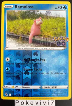 Carte Pokemon RAMOLOSS 019/078 REVERSE Pokemon GO EB10.5 FR NEUF - Image 1