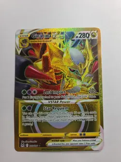 Giratina VSTAR (Secret) 212/196 Swsh11: Lost Origin Holo Lp Pokemon - Image 1