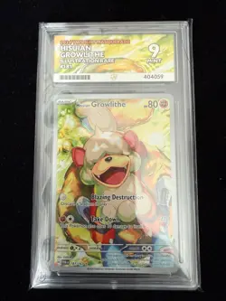 Hisuian Growlithe 181/167 English Pokemon Masquerade Illustration ACE 9 Rare - Image 1
