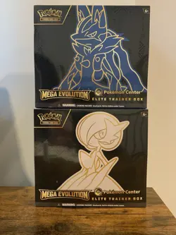 POKEMON CENTER Mega Evolution Gardevoir & Lucario ETB Elite Trainer Box Set of 2 - Image 1