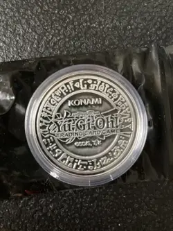 Yugioh Neo Spacian Grand Mole Silver Coin + Case - Image 2