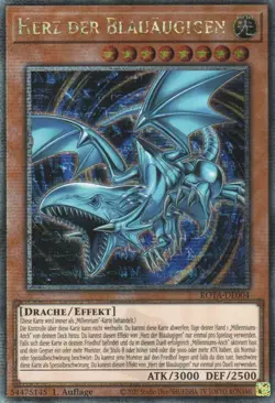 yugioh Herz der Blauaugigen ROTA-DE004 Quarter Century Secret Rare DEUTSCH - Image 1