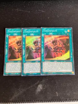 YuGiOh - 3x Tenyinfinity - SUDA - Super Rare - 1st Edition - - Image 1