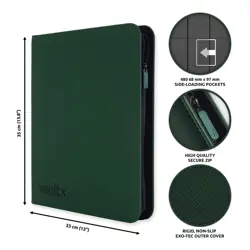 Vault X 12 Pocket Trading Card Zip Binder - 480 cards, Premium Exo-Tec Album ... - Image 2