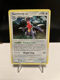 Pokemon Garchomp 2007 LV.66 Holo Card 9/123 Mysterious Treasures Series - Image 1
