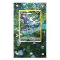 Vaporeon TG02/TG30 - 189/184 Extended Art Card Display Case - Image 1