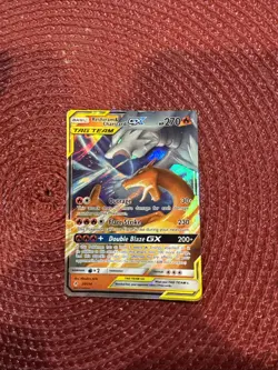Pokemon TCG Reshiram & Charizard GX Holo Card 20/214 Unbroken Bonds - Image 1