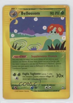 Bellossom Italian Reverse Foil Pokemon e-Card Series Aquapolis #5 2002 - Image 1