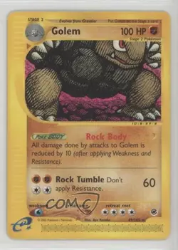 Golem Pokemon e-Card Series Expedition #49 2002 - Image 1