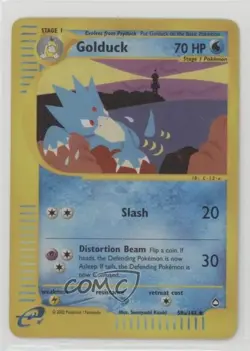Golduck Reverse Foil Pokemon e-Card Series Aquapolis #50a 2002 - Image 1