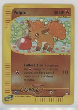 Vulpix Reverse Foil Pokemon e-Card Series Aquapolis #116 2002 - Image 1