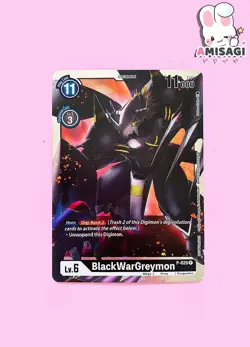 Digimon Trading Card BlackWarGreymon P-026 P Alt Art PROMO Karte Tournament Pack - Image 1