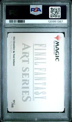 Vivi Ornitier #17 2025 Magic MTG Final Fantasy Art Series Gold Stamped PSA 9 - Image 2
