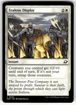 ZEALOUS DISPLAY C MAGIC THE GATHERING MTG EDGE OF ETERNITIES 45 NM - Image 1