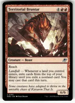 TERRITORIAL BRUNTAR U MAGIC THE GATHERING MTG EDGE OF ETERNITIES 165 NM - Image 1