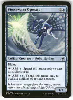 STEELSWARM OPERATOR U MAGIC THE GATHERING MTG EDGE OF ETERNITIES 80 NM - Image 1