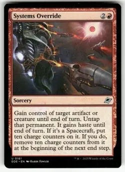 SYSTEMS OVERRIDE U MAGIC THE GATHERING MTG EDGE OF ETERNITIES 161 NM - Image 1