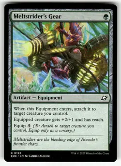 MELTSTRIDER'S GEAR C MAGIC THE GATHERING MTG EDGE OF ETERNITIES 198 NM - Image 1