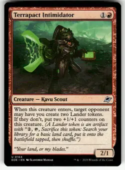 TERRAPACT INTIMIDATOR U MAGIC THE GATHERING MTG EDGE OF ETERNITIES 164 NM - Image 1