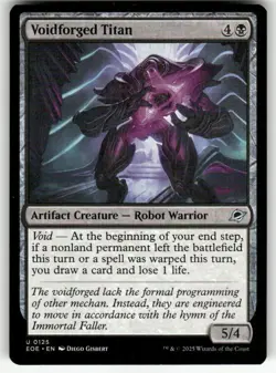 VOIDFORGED TITAN U MAGIC THE GATHERING MTG EDGE OF ETERNITIES 125 NM - Image 1