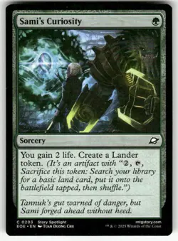 SAMI'S CURIOSITY C MAGIC THE GATHERING MTG EDGE OF ETERNITIES 203 NM - Image 1