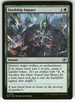 SEEDSHIP IMPACT U MAGIC THE GATHERING MTG EDGE OF ETERNITIES 205 NM - Image 1