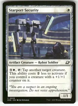 STARPORT SECURITY C MAGIC THE GATHERING MTG EDGE OF ETERNITIES 39 NM - Image 1