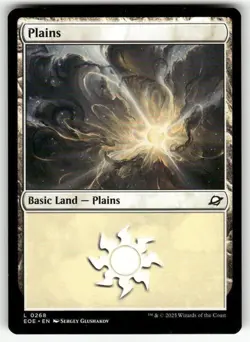 PLAINS () L MAGIC THE GATHERING MTG EDGE OF ETERNITIES 268 NM - Image 1