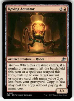 ROVING ACTUATOR U MAGIC THE GATHERING MTG EDGE OF ETERNITIES 157 NM - Image 1