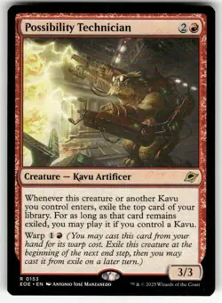 POSSIBILITY TECHNICIAN R MAGIC THE GATHERING MTG EDGE OF ETERNITIES 153 NM - Image 1